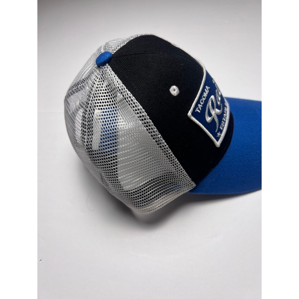 Tacoma Rainiers Trucker Hat Mens OSFM Blue Black Mesh Baseball Cap Est 1995 - Picture 4 of 6